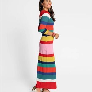 Monaco Maxi Dress Wool Multi